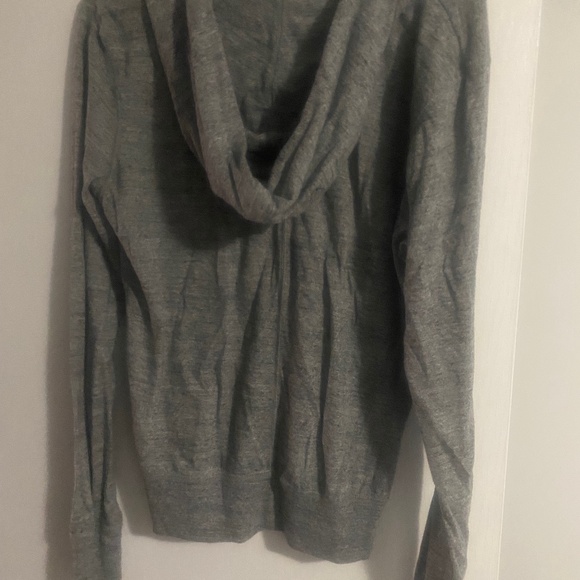 Women's Medium Grey Nike Zip Up Hoodie - Picture 3 of 3